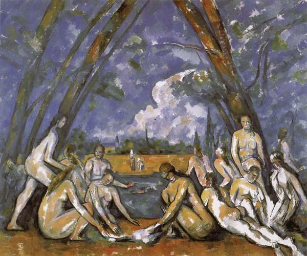 Paul Cezanne The Large Bathers Norge oil painting art